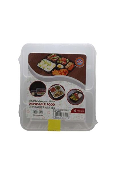 Generic Transparent Divided Microwave Plates | 4 Pieces