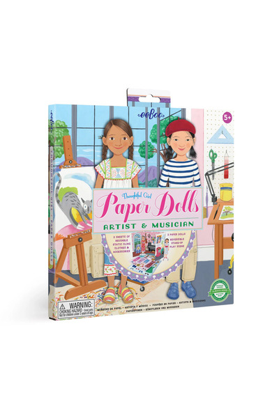 Eeboo Musician & Artist Paper Doll Giydirme Oyunu