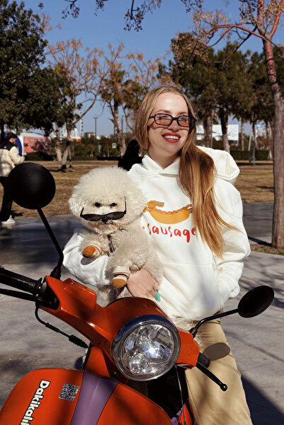 Le'Sluette Women's Relaxed Cotton Karyoka Stitched Printed Hooded Sweatshirt ...