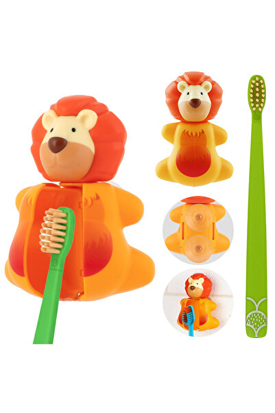 Flipper Oral Hygienic Set Fun Animal Toothbrush Holder
