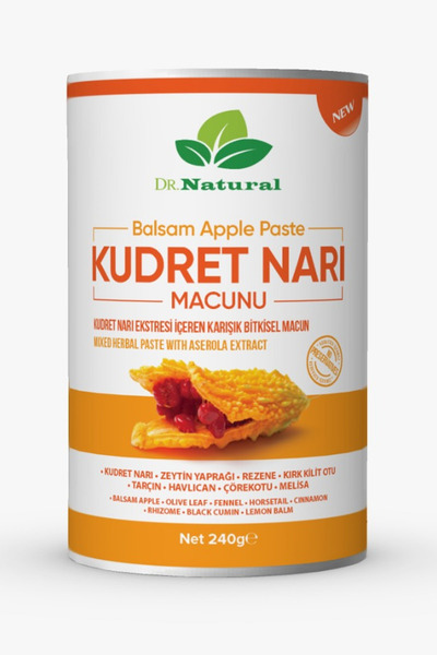 DRNATURAL Kudret Narı Macunu Bal ve Keçiboynuzu Karışımlı 240 Gr.