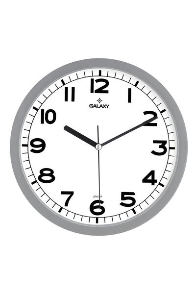 Galaxy Duvar Saati Metal Kordon Gri 22,5 cm