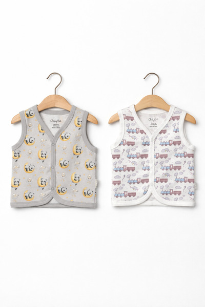 For My Baby Patterned 2-Piece Baby Vest