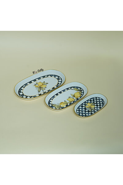 Miss Betty Linda Porcelain 3-Piece Kayak Plate