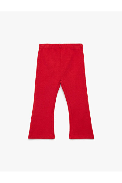 Koton Обикновени червени бебешки чорапогащи 6SMG40043AK