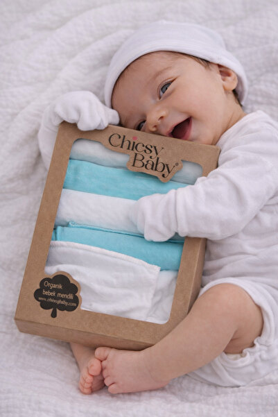 Chicsy Baby 100% Cotton Baby Mouth Wipes 2 Pairs Set Gloves Soft Newborn Set
