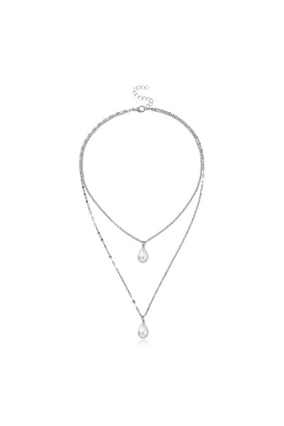 EFAYN.RO Lant dama, model dublat cu pandantiv margele, delicat, tematica I lo...