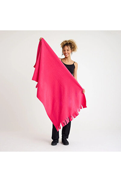 Luna Nueva New Season Pink Fleece Shoulder Shawl