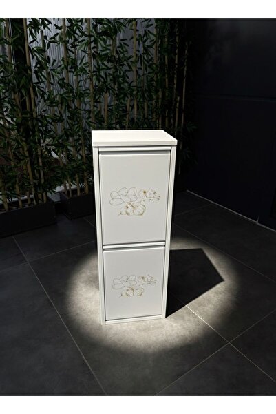 KASER Çok Amaçlı Metal Erzak Dolabı-Patates-Soğan-2 'li-Beyaz