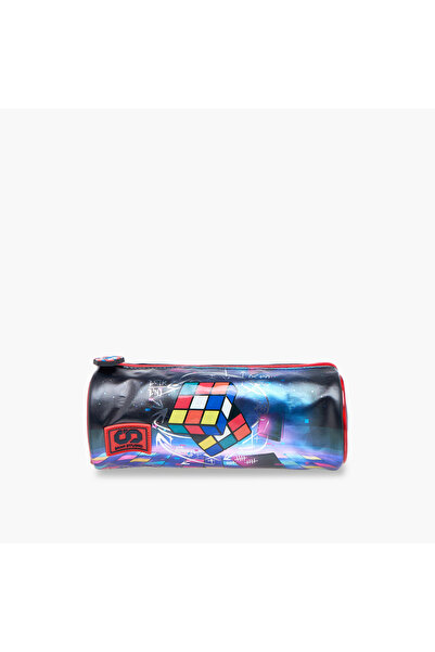 Sami Studio Rubik's Cube Print Pencil Pouch with Zip Closure