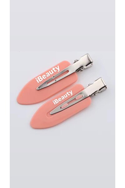 ibeauty METAL HAIRGRIPS MAKEUP BANGS CLIP PINK COLOR SET OF 2