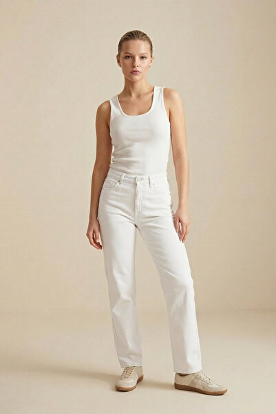 Setre Ecru Full-Fit Jean with Pocket Detail