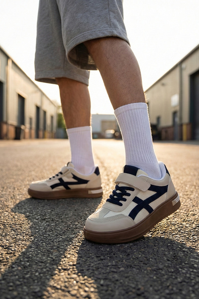 Moda Lime Pantofi sport pentru copii, cu partea din față închisă, cu detaliu ...