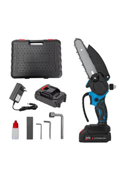 OEM Mini electric saw 6″ useful blade with 2 48 V batteries, oil tank for lub...