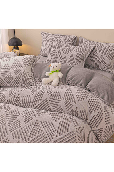 JOJO HOME Lenjerie pat Cocolino, 4 Piese, cu elastic, 180x200cm