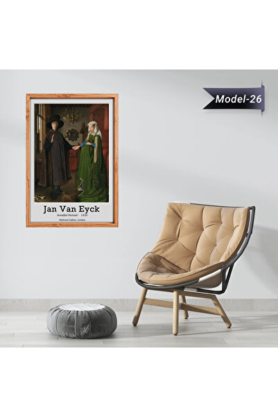 Akıllı Kağıt Arnolfini'nin Evlenmesi Tablo - Poster Dünyaca Ünlü ( Model-26)