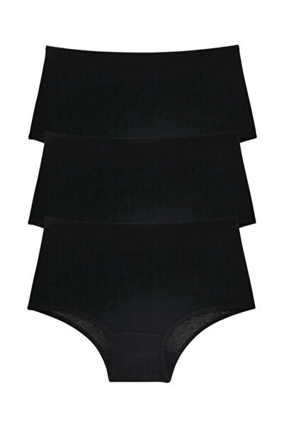 ARONA Women's Panties 3-Pack Colorful High-Waisted Flexible Comfortable Gathe...