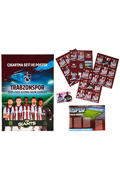 Mythos Cards Trabzonspor The Giants 2025-26 Sezonu Poster ve Çıkartma Seti