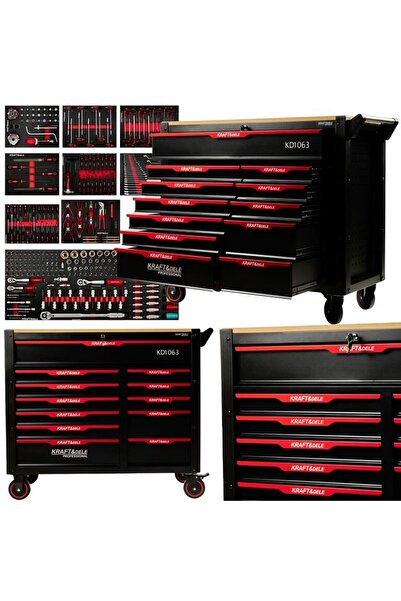 Kraft Dulap complet cu roti, 12 sertare, 479 elemente,