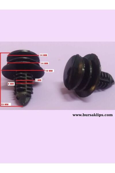 bursaklips مشبك تثبيت باب فيات بونتو ستيلو - 46776091 (10 قطع)