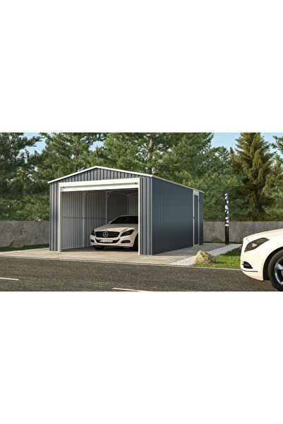 Divona Home Herbert Metal Bahçe Depolama Evi ve Garaj (338 x 512 x 243 cm)