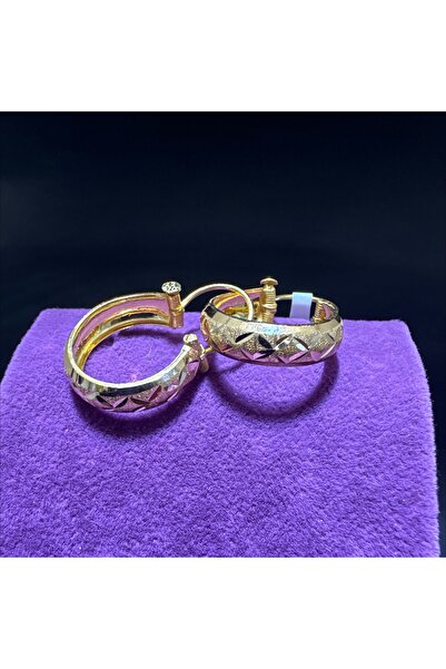 paksoy kuyumculuk 22 Ayar Altın Küpe Maraş Halkası Modern Tasarım 2.81gr Kadı...