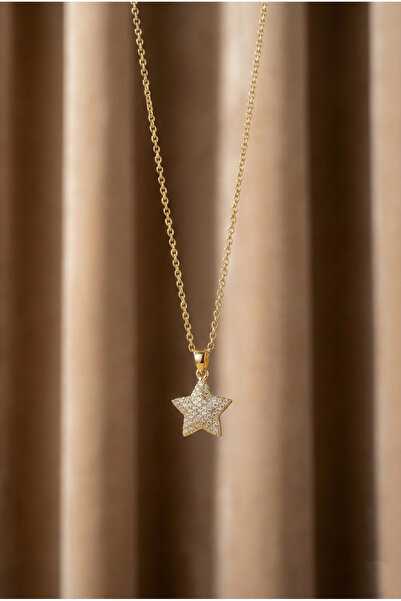 Bluw Jewelry Minimal Işıltılı Yıldız Taş Detaylı Kolye