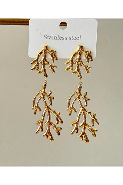 Karşıyaka Bijuteri Steel Coral Earrings