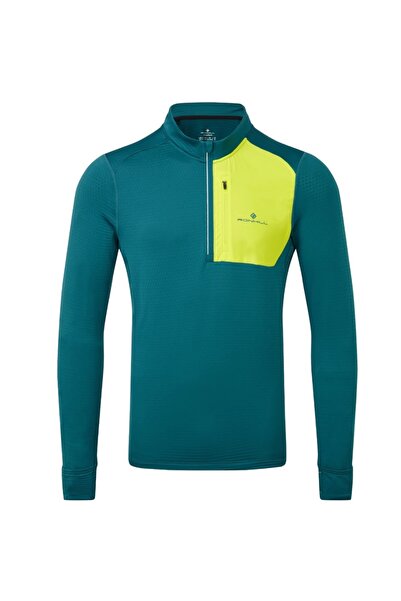 Ronhill Men's running shirt Tech Winter 1/2 Zip FW 2024-Green-L