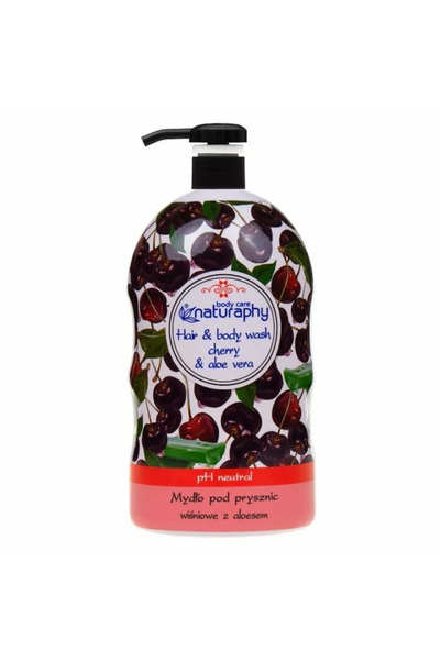 Naturaphy Shower gel with cherries and aloe vera, Naturaphy, 1000ml