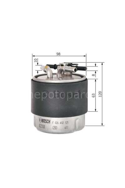 Bosch NISSAN Qashqai+2 1.5 dCi 08.2008 - 12.2013 MAZOT FİLTRESİ filitre