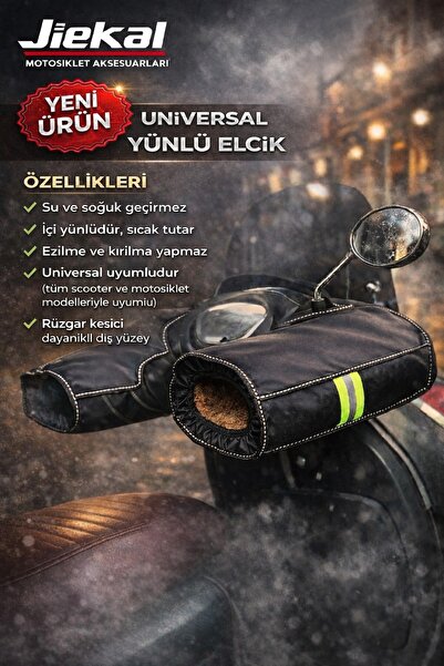 JK Universal Yünlü Reflektörlü Su Geçirmez Scooter Elcik – Model SA01