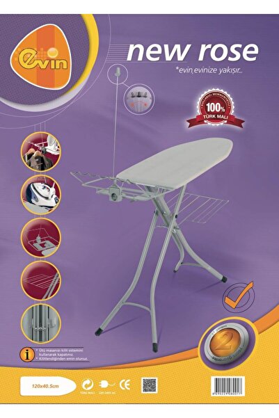 Evin New Rose Gri Bezli Buhar Kazanlı Ütü Masası