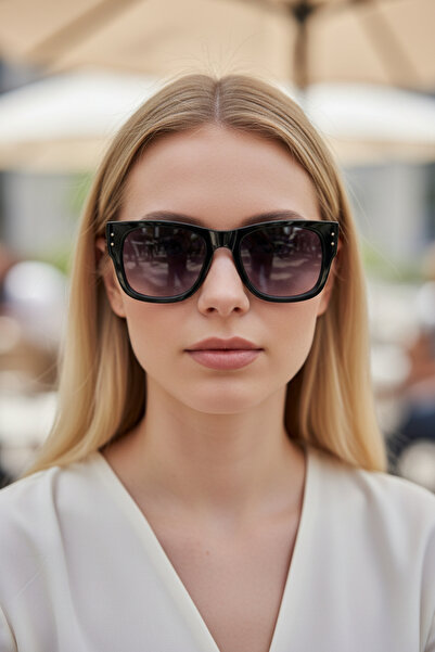 De Valentini Wide-Handle Unisex Bone Sunglasses