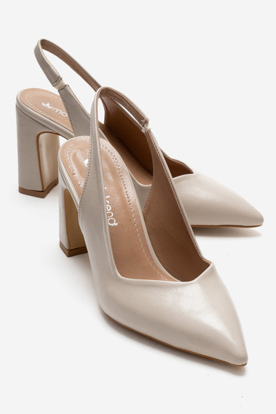 CCWAY AYAKKABI Γυναικεία παπούτσια με τακούνι και ανοιχτή πλάτη με καθρέφτη, ...