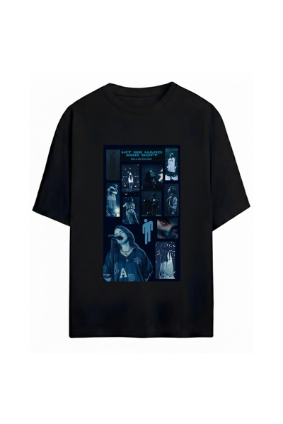 SVART WEAR Μπλουζάκι Billie Eilish με στάμπα, unisex, oversized