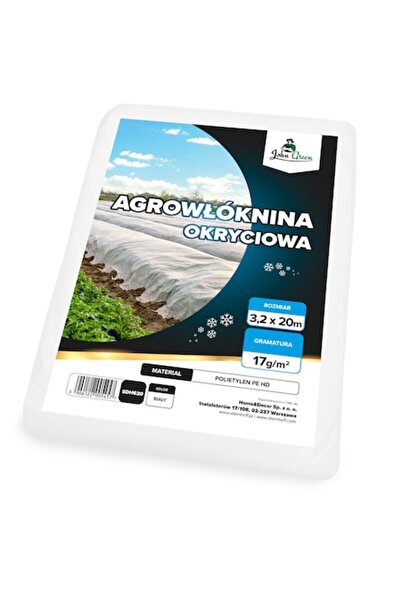 John Green Folie Agrotextile Profesională, Albă, 17g/m2, 3,2 x 20 m