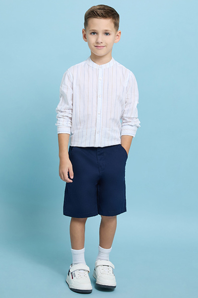 R&B Boy'S Multi Striped Shirt And Shorts Set
