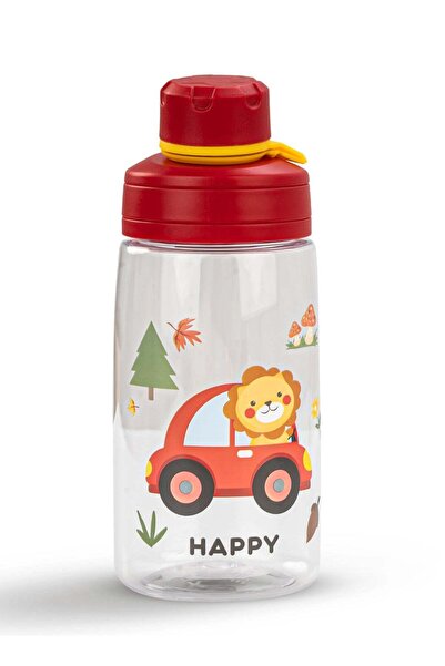 BAYBEE 480ml Baby Water Bottle, BPA-Free Spill Proof with Handle Red