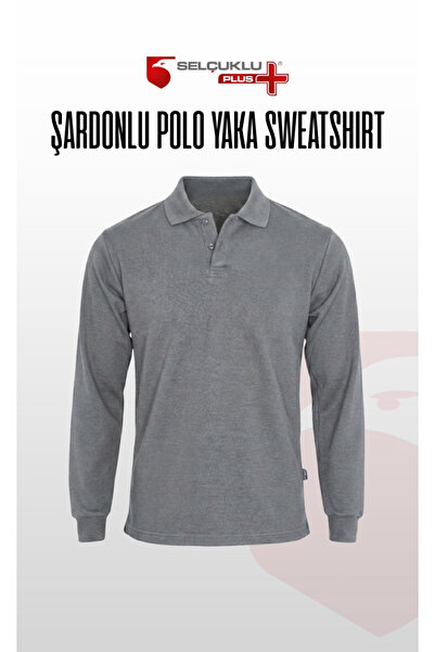 Selçuklu Plus Shardonlu Pique 2 Thread Polo Collar Gray, Navy Blue and Black ...