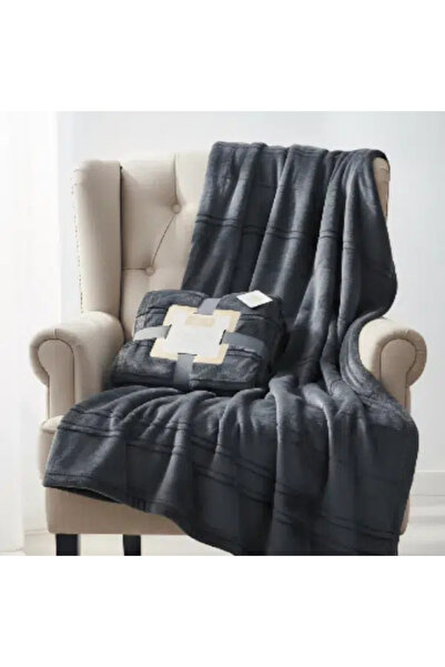 Binown اسيل بطانية ناعم رصاصي 180*200