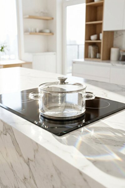 ACAR Pureglass Heat Resistant Glass Pot - 20 cm - 3.5 L