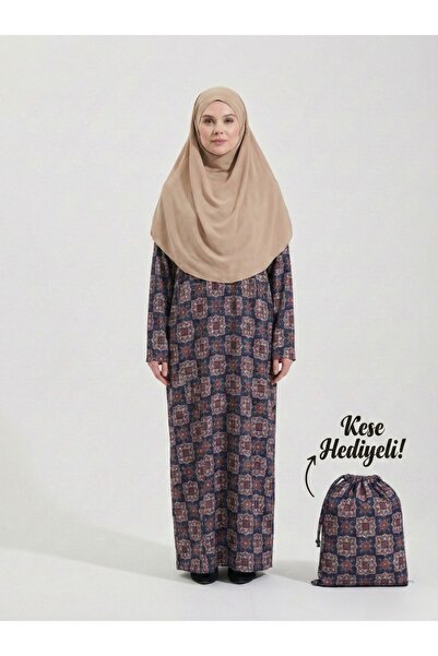 Plistre 2312_Practical One-Piece Non-Slip Hijab Easy-To-Wear Prayer Dress-Fle...