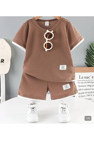 ciklet kids Set de vară pentru băieți, două piese (bluză și pantaloni)