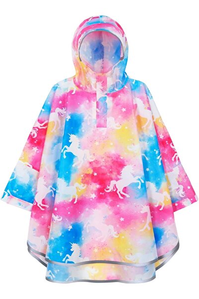 WAWSAM Raincoat Lightweight Girls Boys Rain Poncho Children's Rain Jacket Wat...