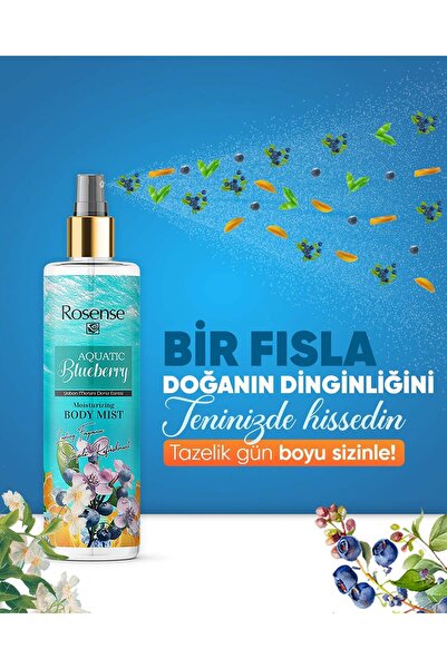 Rosense Body Mist Yaban Mersini Aquatic 200 ml