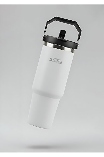 Bisbell Stainless Steel Insulated Coffee Mug with Straw 500ML ,Vacuum Travel ...