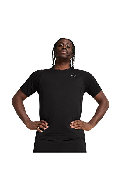 Puma 526603 Run Velocity Tee Tri-Blend T-Shirt Men's T-Shirt Black