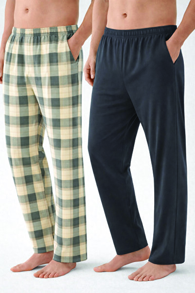 koza iç giyim بيجامة قطنية للرجال مكونة من قطعتين