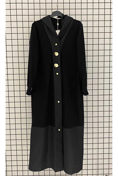 Armine TREND Yeni Sezon Gold Düğme Detaylı Çıtçıtlı Kapüşonlu Pardesü